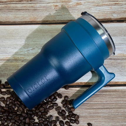 BJPKPK 900 ml Tumbler with Handle & Straw, Insulated Stainless Steel Mug