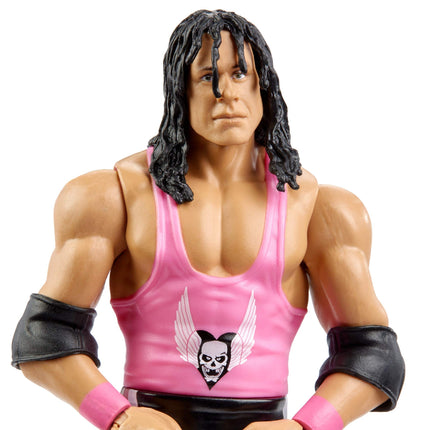 WWE MATTEL GCB67 WWE SummerSlam Bret Hitman Hart Figura de Acción a Escala de 6 Pulgadas con Articulación y Equipo de Lucha, Multicolor