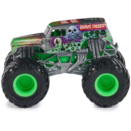 Monster Jam, Official Grave Digger Monster Truck, Die-Cast Vehicle, 1:64 Scale, Kids Toys for Boys Ages 3 and up