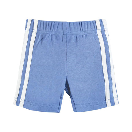 Pantalones cortos de bebé unisex Hudson Baby, paquete de 4, azul, 6-9 meses
