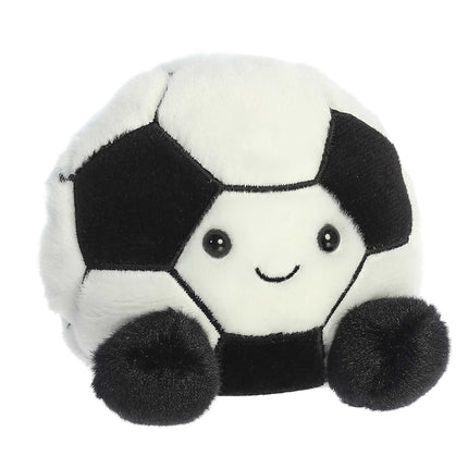 Aurora Adorable Palm Pals Striker Soccerball Stuffed Animal - Pocket-Sized Play - Collectable Fun - Black 5 Inches