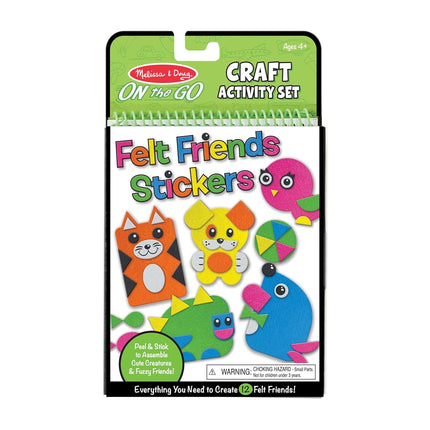 Melissa & Doug 9420 On The Go Felt Friends Craft Activity Set with 188 Felt Stickers