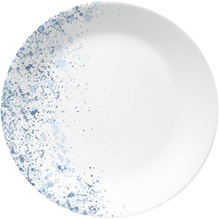 Corelle 18-piece Dinner Set, Indigo Speckle, Blue and White for 6, Chip Resistant Dinnerware, Includes 26cm Dinner Plates, 17cm Salad/Side Plates and 530ml Soup/Cereal Bowls