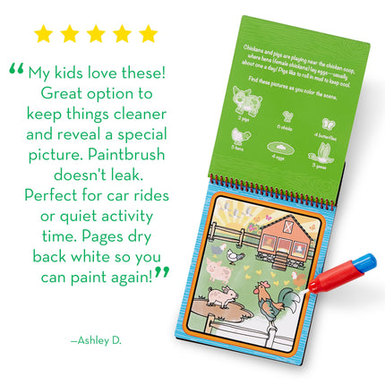 Melissa & Doug On the Go Water Wow! Reusable Water-Reveal Activity Pad - Farm