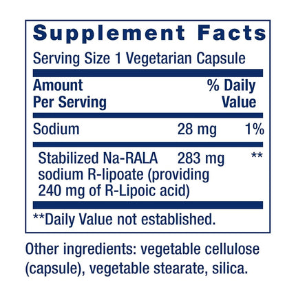 Life Extension Super R-Lipoic Acid, 240mg, 60-Count