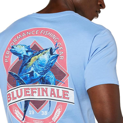 Columbia Apparel Men's PFG Graphic T-Shirt Shirt, White Cap/Flint, Small
