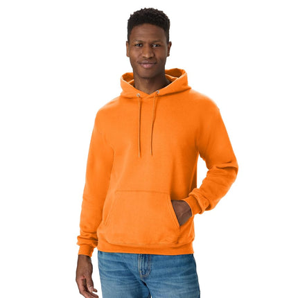Hanes Men's P170 Hooded Sweatshirt, Orange (Safety Orange), L