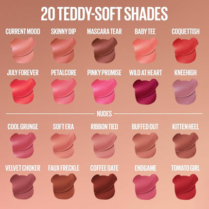 MAYBELLINE Super Stay Teddy Lip Tint, Long Lasting Matte Lipstick For Up To 12HR Wear, Current Mood, 1 Count