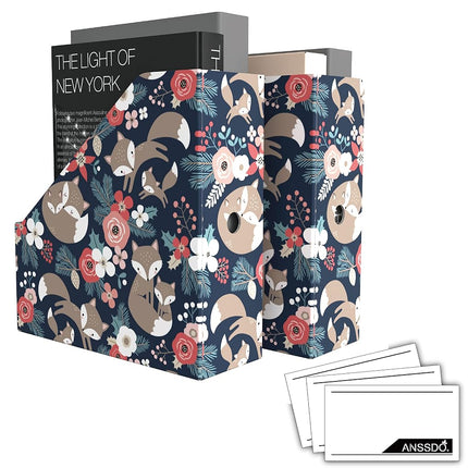 ANSSDO 6 Pack Cardboard Magazine Holder Premium Ma