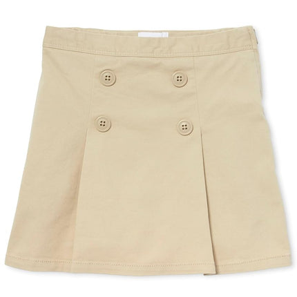 The Children's Place Girls Button Skort, Sandy Single, 8