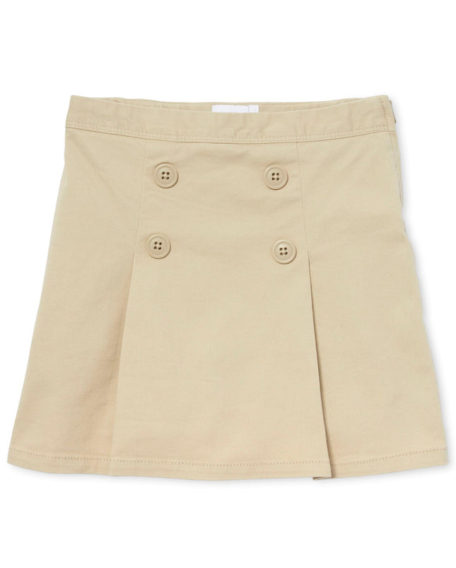 The Children's Place Girls Button Skort, Sandy Sin