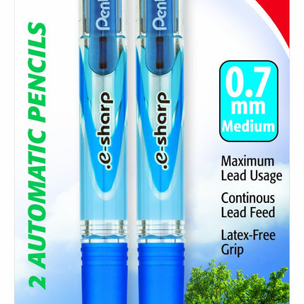 Pentel .e-sharp Automatic Pencil, 0.7mm, Assorted 