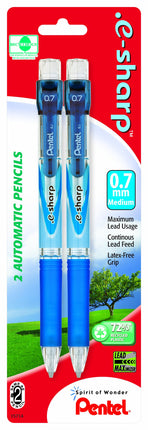 Pentel .e-sharp Automatic Pencil, 0.7mm, Assorted 