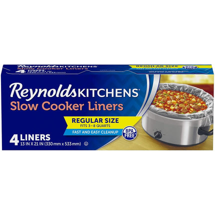 Reynolds Kitchens Slow Cooker Liners, 4 Count (Pac