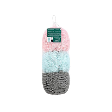 EcoTools EcoPouf 3 Pack Bath Sponge Set, Shower Poufs