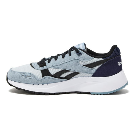 Reebok Men's Classic Leather 2400 Sneakers, Moon/Black/Vector Navy, 10 UK