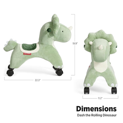 Radio Flyer Dash the Rolling Dinosaur Ride-On Toy, Ages 1-3