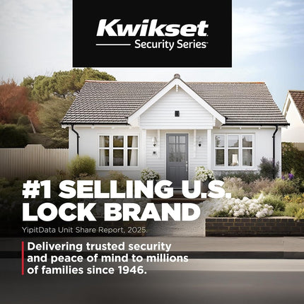 Kwikset 660 Deadbolt Lock, Matte Black Round Exterior Keyed Front Entry Door, Pick Resistant SmartKey Rekey Security, Single Cylinder Dead Bolt