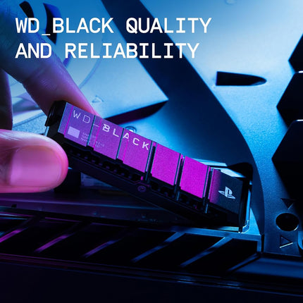 WD_BLACK SN850P 8TB PS5 SSD, Officially Licensed for PlayStation 5, Read Speeds Up to 7200 MB/s, M.2 2280 PCIe NVMe, Exclusive Heatsink Design, Internal Gaming SSD