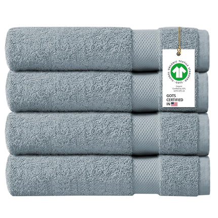 Delara 100% Organic Cotton Towels 650 GSM Plush Fe