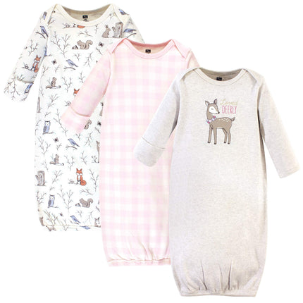 Hudson Baby Baby-Girls Cotton Gowns, Enchanted For