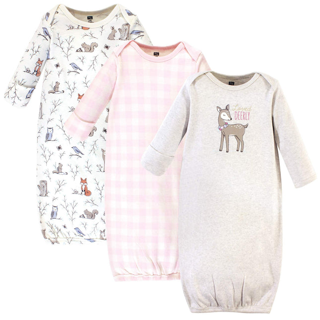 Hudson Baby Baby-Girls Cotton Gowns, Enchanted For