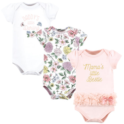 Hudson Baby Unisex Baby Cotton Bodysuits, Vintage 