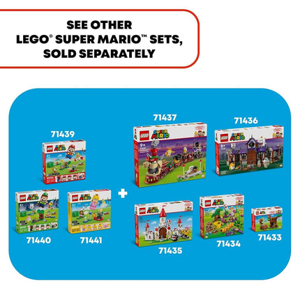 LEGO Super Mario Adventures with Interactive Peach Princess Toy, Super Mario Playset for Kids, Yellow Toad Figure, Nintendo Toy Gift for Girls, Boys and Any Gamers Ages 6 and Up, 71441