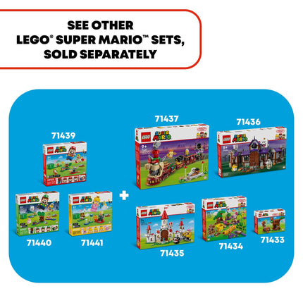 LEGO Super Mario Adventures with Interactive Peach Princess Toy, Super Mario Playset for Kids, Yellow Toad Figure, Nintendo Toy Gift for Girls, Boys and Any Gamers Ages 6 and Up, 71441