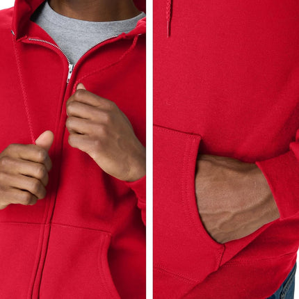 Hanes Men's Opaque Hoodie, Deep red, XL