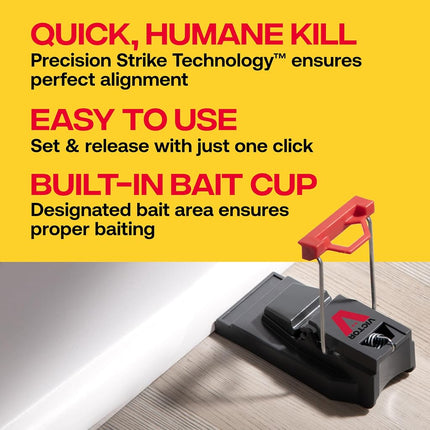 Victor M123SSR Quick-Kill Easy Set Mouse Trap - 6 Reusable Mouse Traps