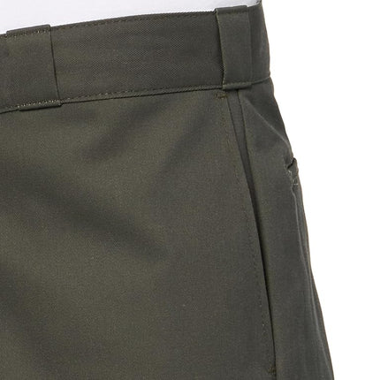 Dickies Men's Loose Fit Double Knee Work Pants Business Casual, Olive Green, 28W x 30L