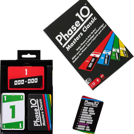 Mattel Games Phase 10 Masters Classic Card Game for Ages 7+