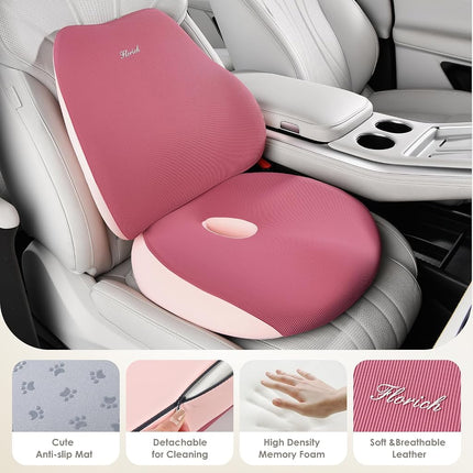 FLORICH Seat Cushion and Lumbar Support Pillow
