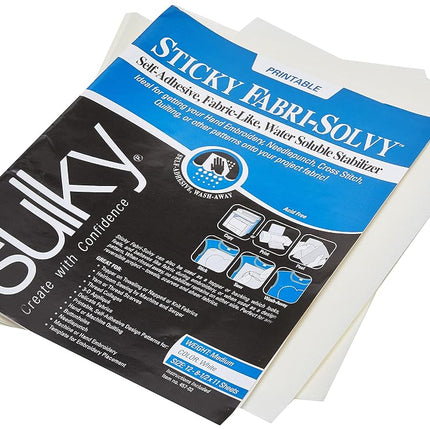 Sulky 8 1/2 x 11-inch Sticky Fabri-Solvy Stabilize