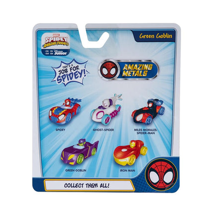 Spidey and his Amazing Friends Amazing Metals Race Car 1:64 Scale (Green Goblin)