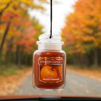 Yankee Candle Car Jar Ultimate Hanging Air Freshener, Leather