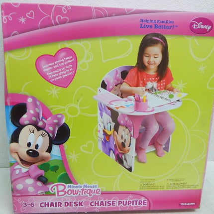 Delta Children Chair Desk with Storage Bin, Disney Minnie Mouse