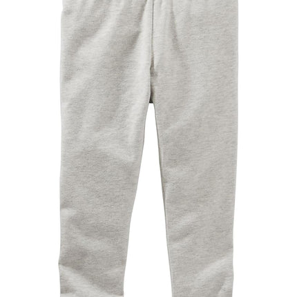 OshKosh Girls TLC Heathered Crop Leggings, 24m