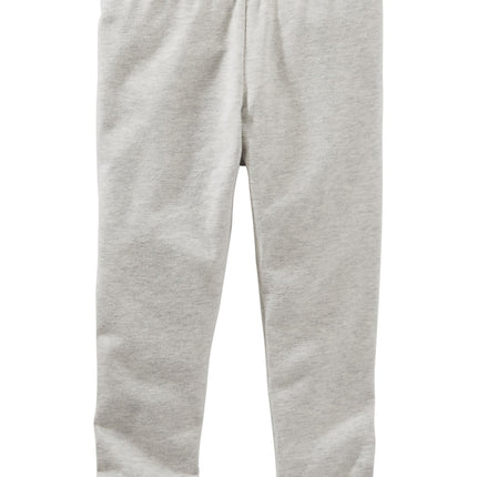 OshKosh Girls TLC Heathered Crop Leggings, 24m