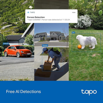 Tapo 4K 8MP Pan/Tilt Outdoor Security Camera, 360° View, C560WS