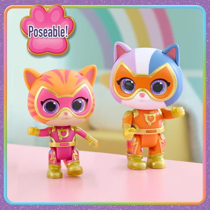Disney Jr. SuperKitties Kittydale Figure Set with Accessories, 15-Pieces, Collectible Figurines, Amazon Exclusive, Toy for Fans, Girls, Kids, Ages 3 and Up by Just Play