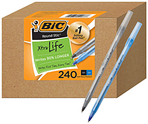 BiC PENS large bulk pack of 240 ink pens, Bic Roun