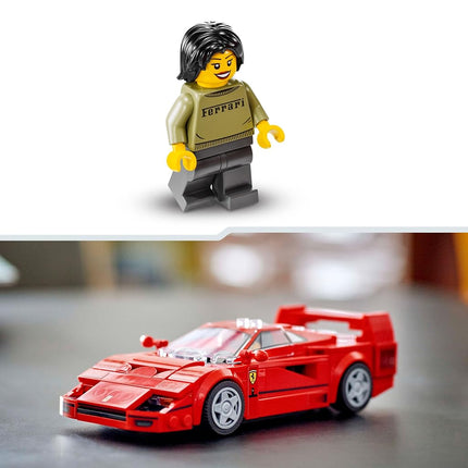 LEGO® Speed Champions Ferrari F40 Supercar 76934 Buildable Vehicle, Toy Model Car Playset with Driver Minifigure, Collectible Building Set for Kids, Toy for Boys and Girls