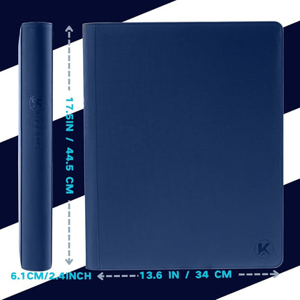 KUOOKING 1408+ Pockets Trading Card Binder (Navy Blue)