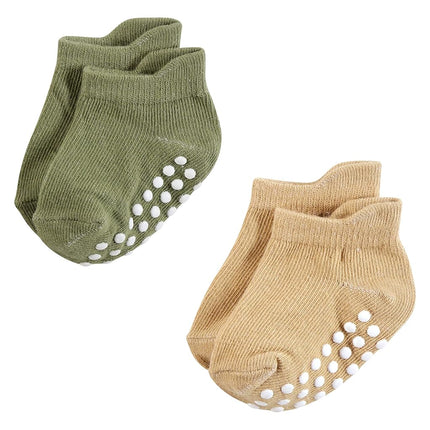 Chaussettes antidérapantes invisibles Hudson Baby unisexe pour bébé, bleu bordeaux, 0-6 mois