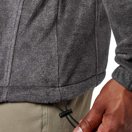 Forro polar Columbia Steens Mountain para hombre, de talla grande, con media cremallera, carbón jaspeado, Large Tall