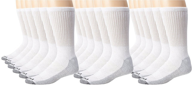 Dickies Men's 6 Pack Dri-Tech Comfort Crew Socks, 
