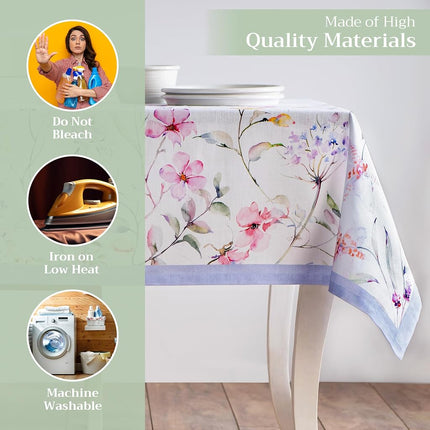 Maison d' Hermine Table Cloth Rectangle Table Reusable 100% Cotton 70"x90"