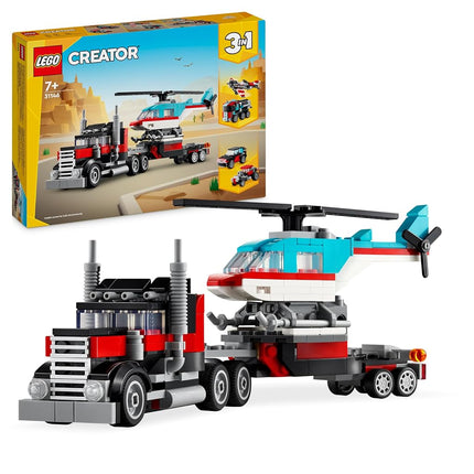 LEGO Creator 3in1 Flatbed Truck with Helicopter To